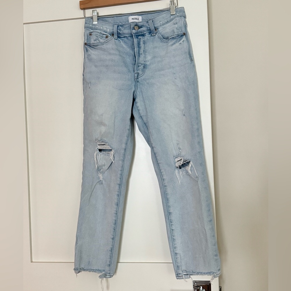 Women’s Pistola Charlie High Rise Classic Straight Ankle Denim Jeans
